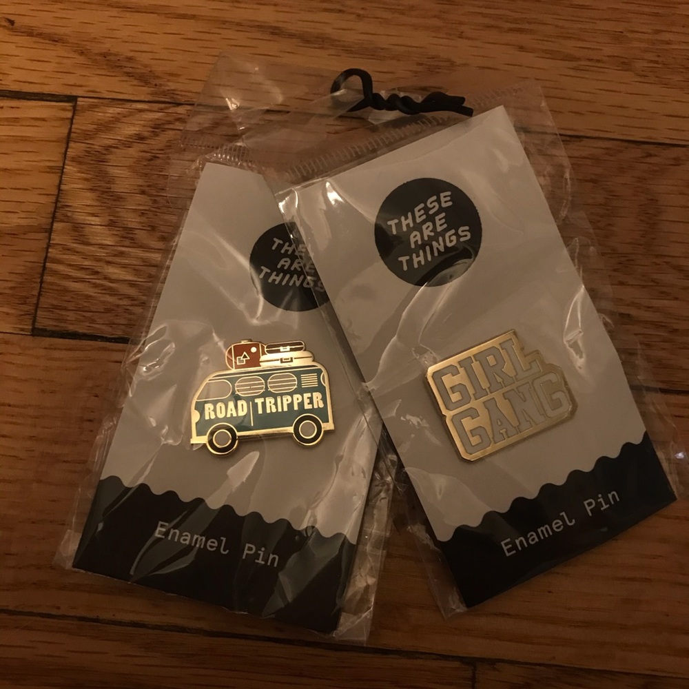 2 enamel pins
